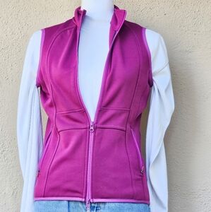 Athleta Pink Zip Up Lightweight Vest Size XS
